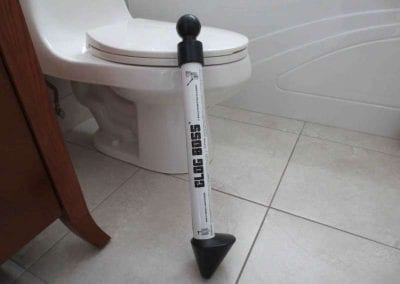 CLOG BOSS® Bathroom Plunger Next to Toilet